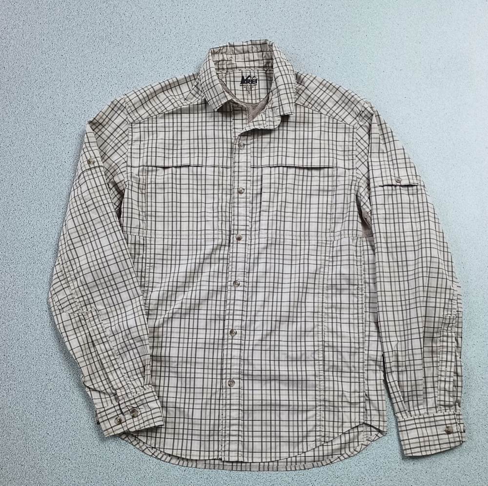 REI Plaid Ventilated Wicking Shirt (Mens Small)